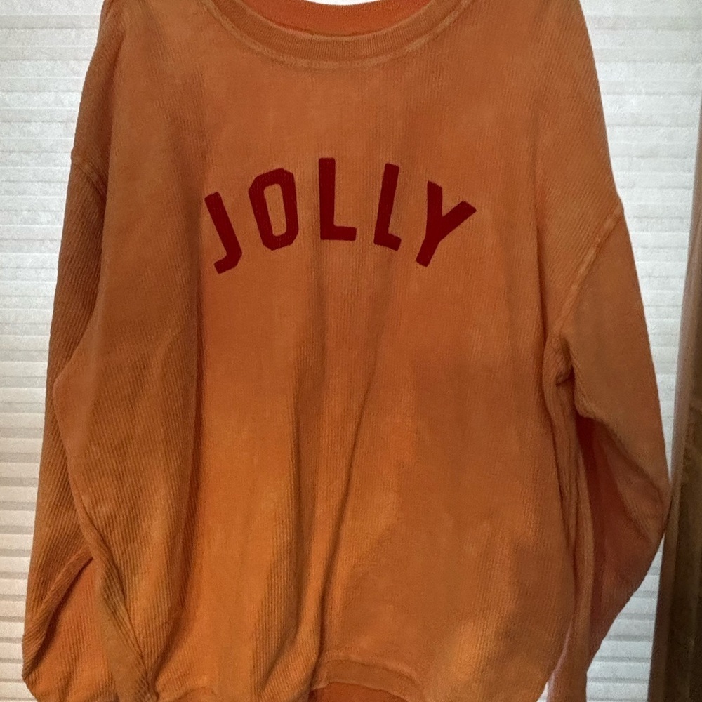 Oat Collective Pink 'JOLLY' Women's PulloverRibbed Sweater — size xl - Picture 5 of 5